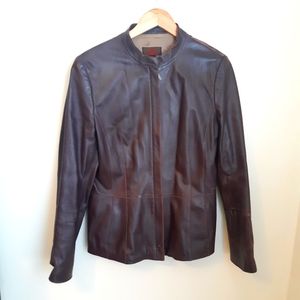 Danier brown leather jacket